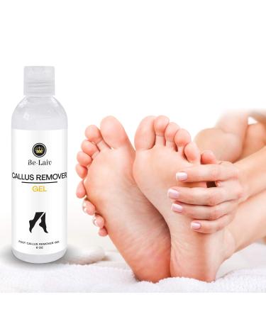 Be-Laiv 8 Oz. Callus Remover Gel | Extra Strength for Feet | Help to Remove Residue & Dead Skin in 3 to 5 Minutes | Pedicure Feet at Home | Professional Strong Corn Eliminator | Foot Scrubber