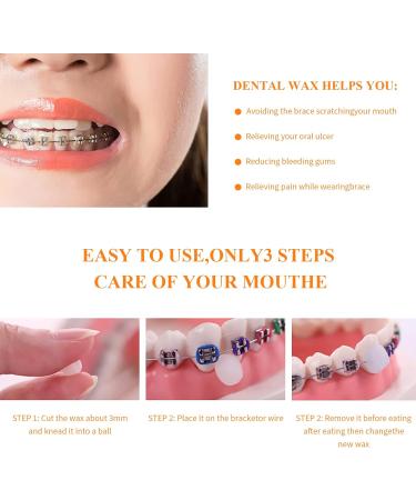 Cozlly Dental Wax for Braces - 10 Boxes Orthodontic Wax with Fruit Smell (50pcs) - Gum Protection and Oral Care for Brace Wearers - Buy Online on GoSupps.com