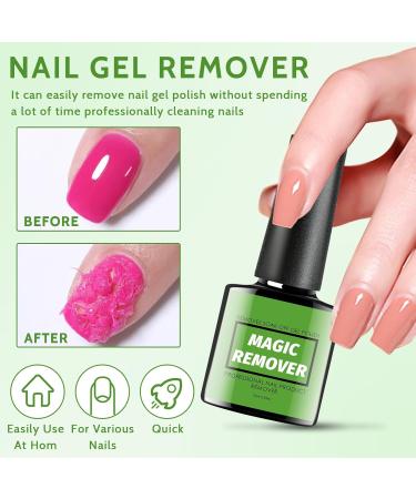 2 Pieces Gel Nail Polish Remover Gel Polish Remover for Nails Magic Nail Polish Remover Easily & Quickly Peel Off In 3-5 Minutes (10ml) green - Buy Online on GoSupps.com