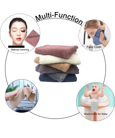 12 Pack Microfiber Face Makeup Remover Cloth - Reusable & Super Soft Washcloths for Sensitive Skin - Premium Facial Cleansing Towels 12X12 - Buy Online on GoSupps.com