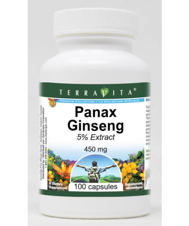 Panax Ginseng 5% Extract - 450 mg (100 Capsules ZIN: 523262) - 3 Pack