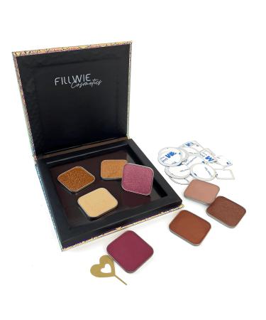 Buy Single Eyeshadow Magnetic Palette - 8 Color Soft Angelic Makeup Powder | Travel Size Metal Stickers Included - Buy Online on GoSupps.com