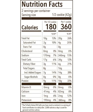 Munk Pack Protein Cookie - Peanut Butter Chocolate Chip - 6 Pack | 18g Protein | Vegan & Gluten-Free | Soft Baked 2.96oz - Buy Online on GoSupps.com