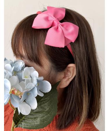 CCHAMP 7x Multicolor bow headbands for girls alice bands bowknot hairbands satin head bands for girls women kids birthday party favours giveaways gift present - Buy Online on GoSupps.com
