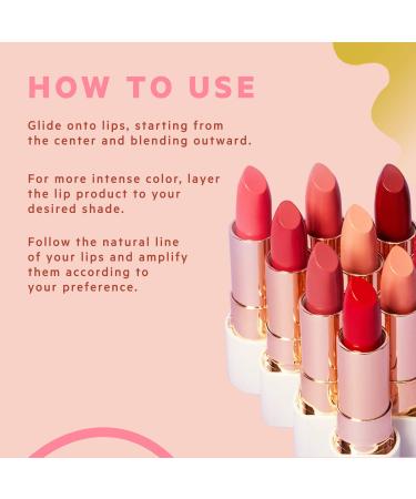 FLOWER BEAUTY Petal Pout Lipstick in Cinnamon Crush - Matte Formula, Nourishing & Highly Pigmented Lip Color with Antioxidants - Buy Online on GoSupps.com