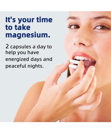 DRFOSTER Magnesium Citrate Capsules - High Absorption Pure Magnesium Supplement 400 mg for Constipation Sleep Muscle & Heart Support - Non-GMO 120 Vegan Capsules 2 Month Supply 120 Count (Pack of 1) - Buy Online on GoSupps.com