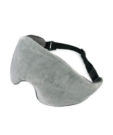 Sivio Weighted Eye Mask for Women & Men, Heatable and Freezable Weighted Eye Pillow with Silica Beads & Adjustable Strap, Soft Breathable Cotton Eye Cover for Sleeping Faster and Better, Grey - Buy Online on GoSupps.com