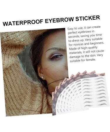 Housoutil 9 Sheets Imitation Eco Eyebrow Sticker 6d Hair-like Eyebrows Stickers Modeling Transfer Stickers 4d 21.5X14.5cm Black - Buy Online on GoSupps.com