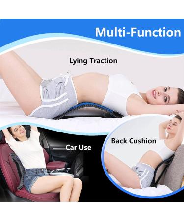 UniForU Back Stretcher Lumbar Stretcher Multi-Level Lumbar Stretching Device with Accupressure Points (Blue) - Buy Online on GoSupps.com