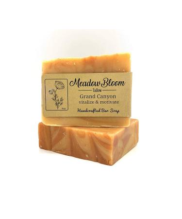 Hunter Cattle Co. Meadow Bloom Tallow Bar Soap - Fennel & Clay 1 Pack - Made with All Natural 100% Grass Fed Tallow Handmade Soap Bar - Great for Face or Body Soap