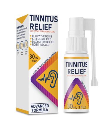 NightBreaker Tinnitus Relief Spray - 30ml Natural Herbal Relief for Ringing Ears Effective Treatment for Tinnitus to Reduce Ear Noise & Improve Hearing 1.01 Fl Oz (Pack of 1)