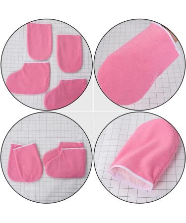 FOMIYES 10 Sets Leather Horn Boots Foot Spa Sock Nail Tools Manicure Tools Paraffin Foot Pedicure Remover Spa Skin Care Gloves Nursing Spa Tool Work Polyester Lining Hand Hot Wax - Buy Online on GoSupps.com