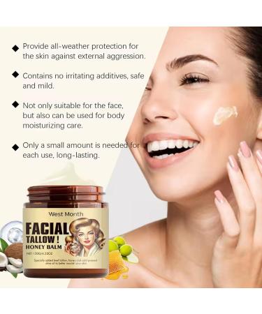 Gcroet Beef Tallow Honey Balm Whipped Honey Moisturizer to Soothe & Hydrate Repairing Face and Body Cream for Sensitive Skin 4.23oz... 1Pcs - Buy Online on GoSupps.com