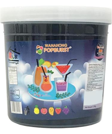 WaNaHong Blueberry Popping Boba Pearl 1.3 KG - Perfect for Prosecco and Cocktails - Buy Online on GoSupps.com