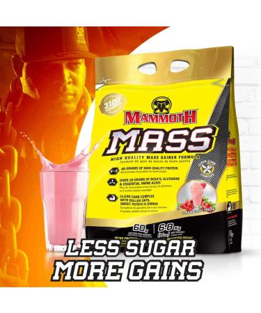 Buy Interactive Nutrition Mammoth Mass Strawberry 6800g - Premium Weight Gainer | Fast International Shipping - Buy Online on GoSupps.com
