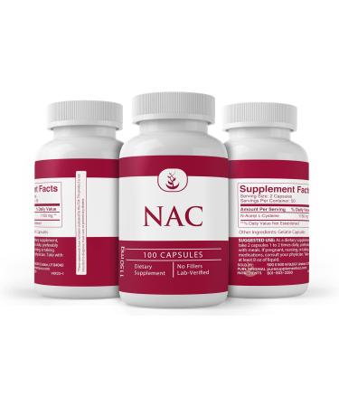 N-Acetyl L-Cysteine Capsules - Pure Original Ingredients, Lab Verified, 100 Capsules - Buy Online on GoSupps.com