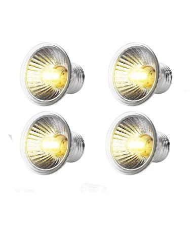 4 Pack 50W UVB Reptile Heat Lamp Bulb Light E27 Dimmable Uva UVB Light Tortoise Bulb Turtle Light UVA Bulb