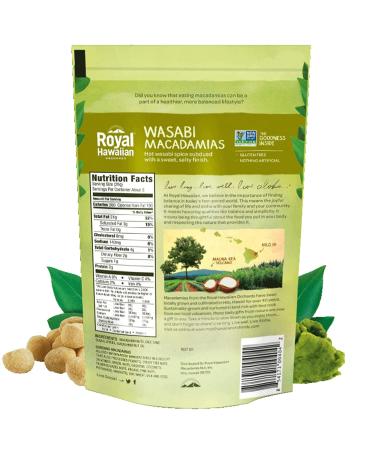 Royal Hawaiian Orchards Wasabi Macadamia Nuts 4 oz (Pack of 2) - Gluten-Free, Vegan, Non-GMO, Kosher - Buy Online on GoSupps.com