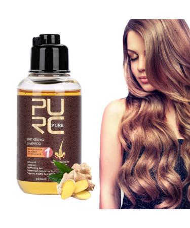 Hair growth shampoo 100ml professional hair care thickening shampoo strength hair loss accelerator stimulates hair resort for men women