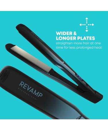 REVAMP Progloss Ultra X Shine Ceramic Hair Straighteners - Black - Buy Online on GoSupps.com