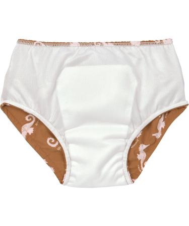 L SSIG Baby Swim Diaper & Swim Trunks - Seahorse Caramel (Size 62/68 3-6 Months) - Eco-Friendly Leak-Proof Swimwear for Infants - Buy Online on GoSupps.com