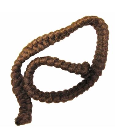 Mehron make-up Crepe Hair braid of 30 cm - Medium Brown