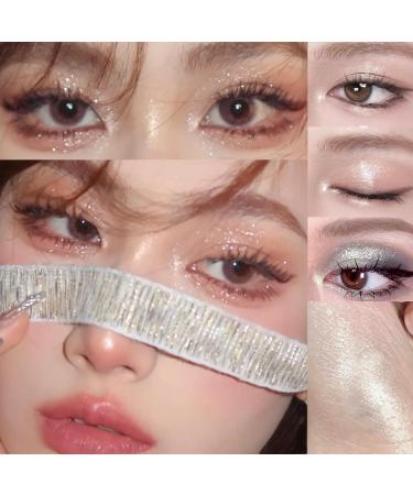 White Diamond Pearl Liquid Glitter Eyeshadow Stick - Long Lasting & Waterproof Sparkly Eye Makeup - Buy Online on GoSupps.com