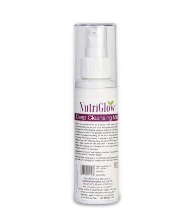 NUTRIGLOW Deep Cleansing Milk - Brighten & Nourish Skin with Fruit Extracts & Vitamin E | 120ml x 2 Pack - Radiant Glow - Buy Online on GoSupps.com