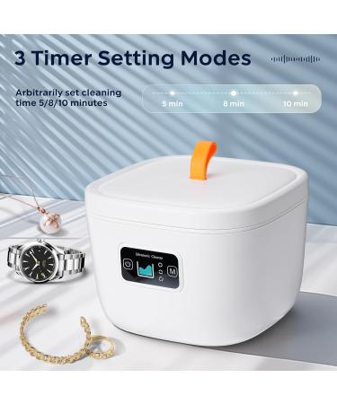 Wikay Ultrasonic Cleaner for Dentures, Retainers, Mouth Guards - Professional Dental Cleaner Machine - Portable & Electric - 255ML Capacity - Buy Online on GoSupps.com