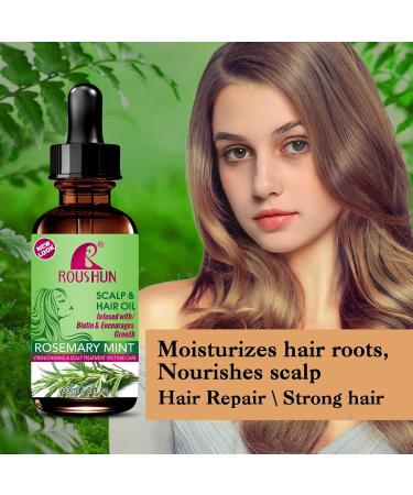 Rosemary Oil for Scalp & Hair Strengthening Nourishes Scalp Thickening Moisture and Hair Loss Regrowth Hair Growth Oil rosemary hair oil for Men and Women 60ML - Buy Online on GoSupps.com