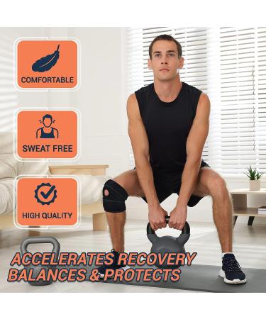 Adjustable Knee Brace for Adults - Universal Size Support for Arthritis Injury Recovery & Running | Professional Knee Pain Relief - Buy Online on GoSupps.com