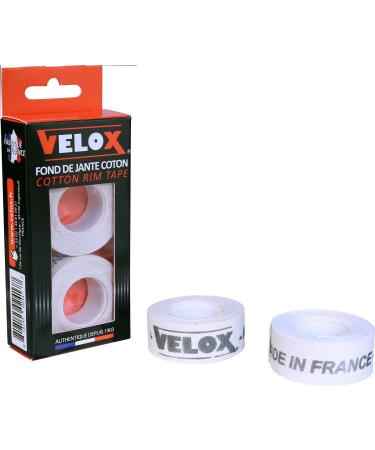 Velox Deluxe Cotton Rim Tape 19mm (Pair) White