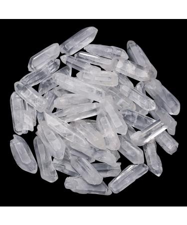 Xiannvxi Bergkristall Stone Points Bulk crystals Rohstein transparent natural crystal stones irregular raw clear quartz healing quality gemstones DIY jewelry 0.8 "-1.6" 0.22 lb - Buy Online on GoSupps.com