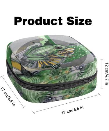 Frog Character Menstruation Pad Bag with Zipper - Stylish Women's Tampon & Napkin Storage | Eco-Friendly & Practical Solutions for Girls - Buy Online on GoSupps.com