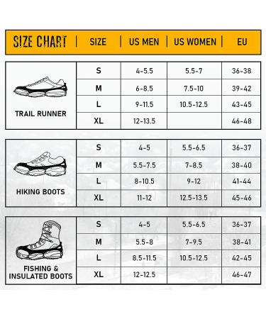 Ice Cleats Crampons Traction Chains for Shoes & Boots - Anti-Slip Grips for Men Women Kids Walking on Snow & Ice - Silver (1 Pair) - Buy Online on GoSupps.com