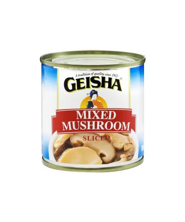 GEISHA Mixed Mushroom Sliced 4OZ. (Pack of 12) Mixed Mushroom| Halal Certified - NON-GMO - Gluten Free-Good Source of Fiber-Only 10 Calories per Container