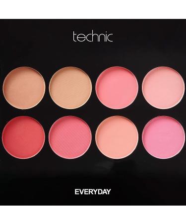 Technic Colour Fix Pressed Powder Blush Palette - 8 Matte Shades for Long-Lasting Professional Finish - Buy Online on GoSupps.com