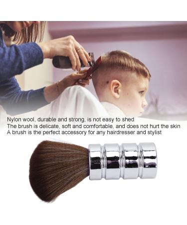 YAOGOHUA Barber Neck Duster Brush Soft Gentle Electroplating Process Professional Neck Cleaning Brush (silver) - Buy Online on GoSupps.com