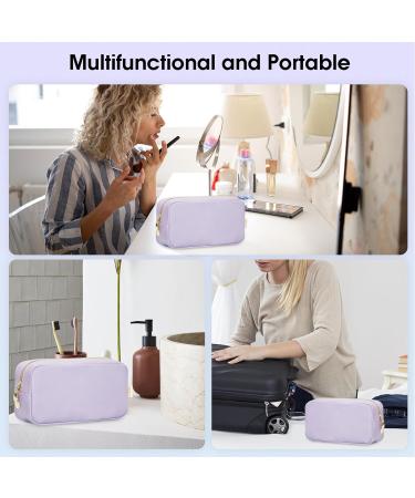Wandering Nature Small Cosmetic Makeup Bag with Slip-in Pockets - Eco Vegan Leather Purple - Buy Online on GoSupps.com