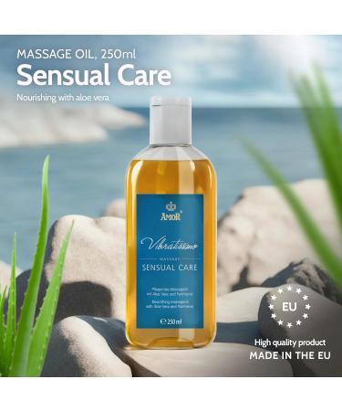 Vibratissimo Sensual Care - Massage Oil Love Oil Body Oil with Aloe Vera Sensual Care 250 ml (Pack of 1) - Buy Online on GoSupps.com