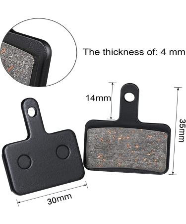 Zonon 4 Pairs Bike Brake Pads for TRP Tektro Shimano Deore - Semi Metallic - Buy Online on GoSupps.com