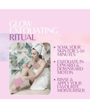 BfefBo Body Exfoliating Glove KESSA Pink & Purple 2 PACK Bath & Shower Mitt Body scrub Exfoliator Plant based Targets keratosis pilaris Plastic free (Pink) Pink Purple - Buy Online on GoSupps.com