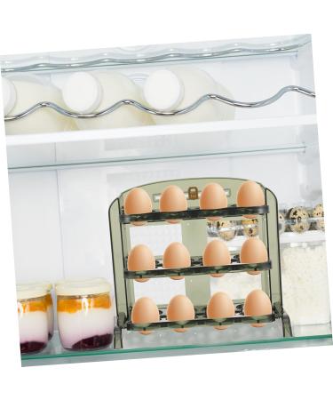 UKCOCO Egg Carton Plastic Trays Refrigerator Fridge Egg Dispenser Egg Storage Holder Clothing Household As Shown2 25X20CM - Buy Online on GoSupps.com