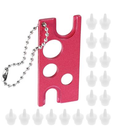 Beaupretty Eyelash Glue Bottle Opener Nozzle Set Eyelash Glue Replacement Caps Eyelash Glue Top Replacement Metal Essential Oil Roller Bottle Opener Key Tool Keychain Accessories Rosy - Buy Online on GoSupps.com