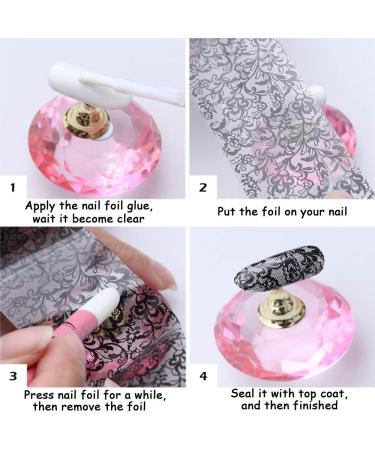 Colorful Fish Scales Nail Art Foils - Holographic Mermaid Design for Women and Girls - 10 Sheets - Buy Online on GoSupps.com