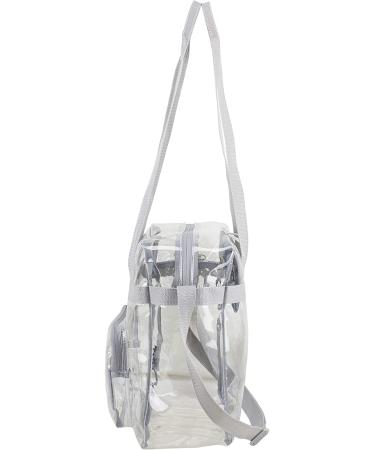 Eastsport Clear Stadium Tote Bag - Gray | Approved for Stadiums | Trendy & Functional Design - Buy Online on GoSupps.com