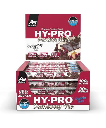 All Stars Hy-Pro BIG BAR Lot de 24 tartes aux canneberges au chocolat (24 x 100 g) - Buy Online on GoSupps.com