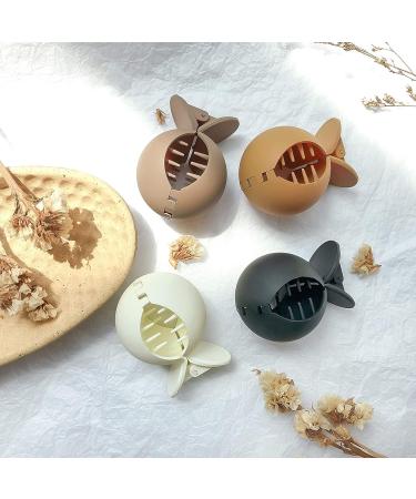 4 PCS Fish Shaped Hair Jaw Clips - Cute Ponytail Holder Barrette for Women and Girls - Buy Online on GoSupps.com
