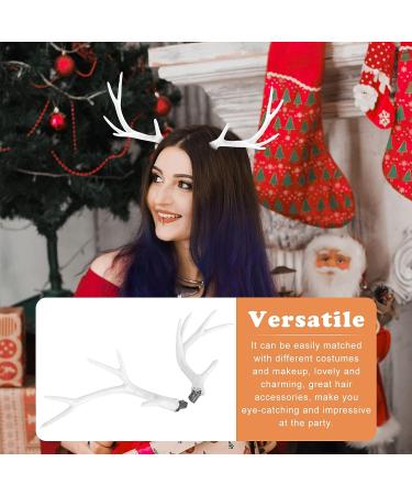 Bestoyard Deer Antler Headband - Halloween Reindeer Horn Headpiece for Women/Girl Cosplay - Buy Online on GoSupps.com