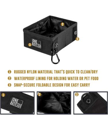 Oneigris Foldable Dog Bowl 1.4L | Travel Drinking Bowl for Dogs | Perfect for Training & Outdoor Activities | Eco-Friendly Reusable Packaging - Buy Online on GoSupps.com